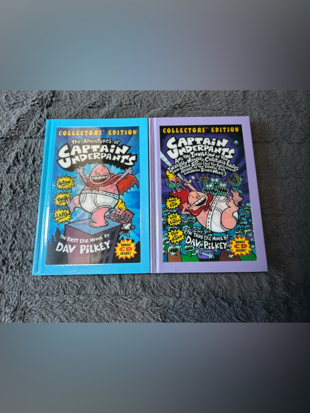 Captain Underpants Hardcover Collector’s Edition Lot (2 Books)